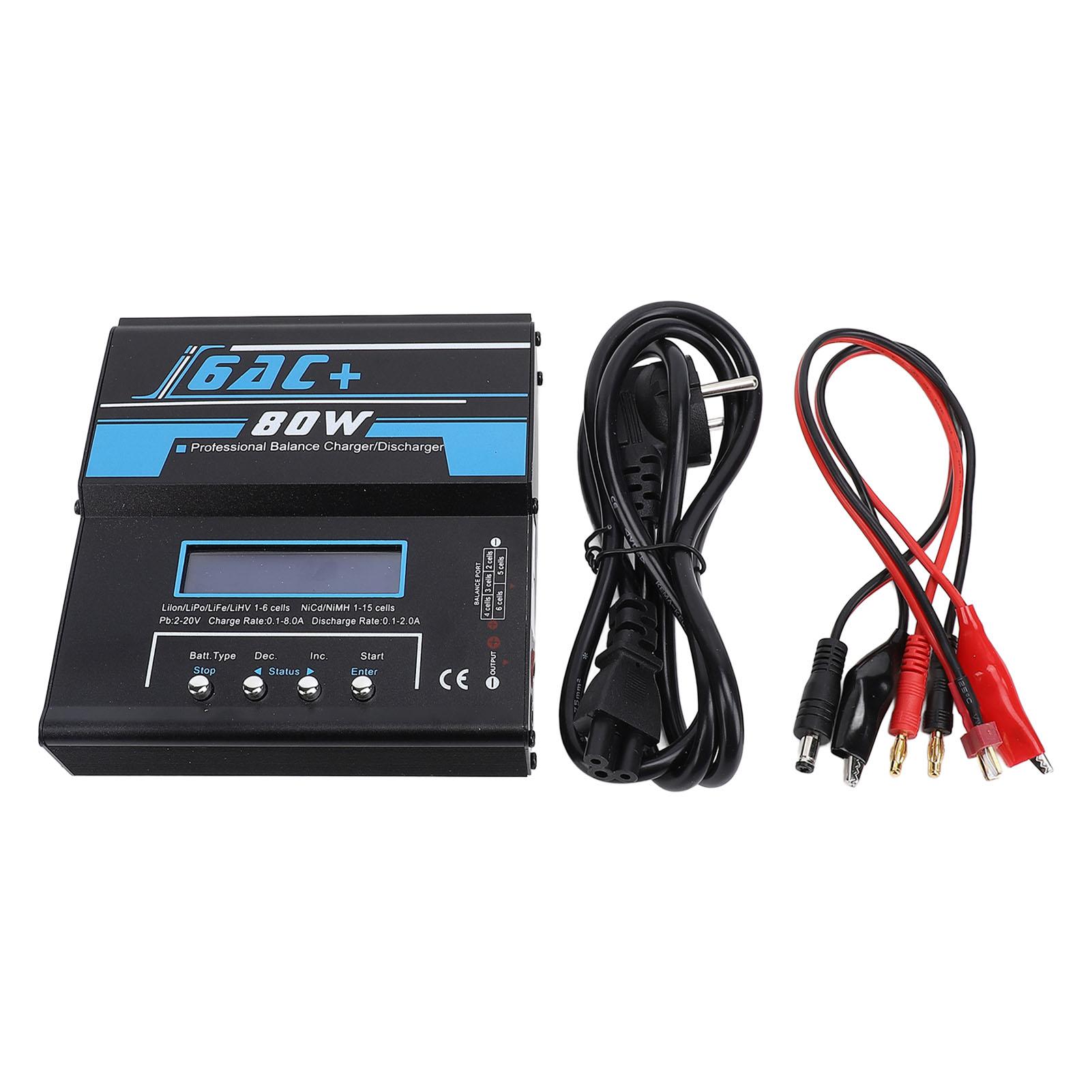 

Balance Charger Auto Recognition RC Model Battery Smart Charger Discharger for NiCd NiMH Li Ion Li P EU Plug