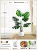 Monstera Bionic Bonsai – Luxury Indoor Faux Floor Plant for Decor