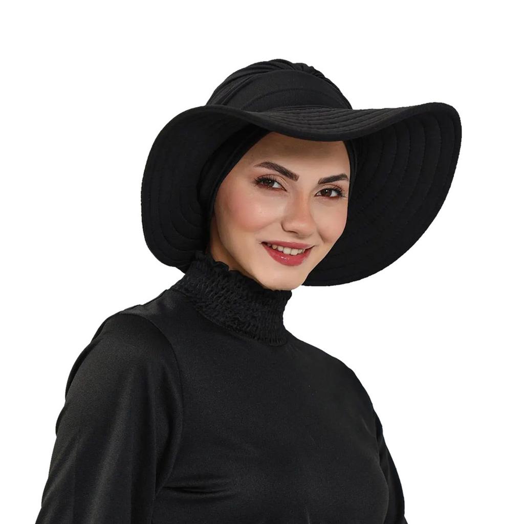 Sun Protections Hat With Headwraps For Outdoor Activities Breathable Sun Protective Headwear Lightweight Foldable Design