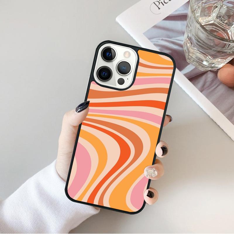 Retro Liquid Swirl Abstract Phone Case Cover For iPhone 17 Air 16 15 14 plus 12 13 pro max coque Shell Fundas