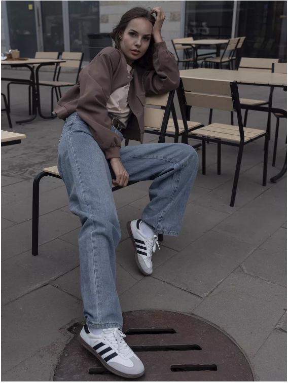 2025 Women's Autumn Wide-Leg Jeans - Cross-Border Style