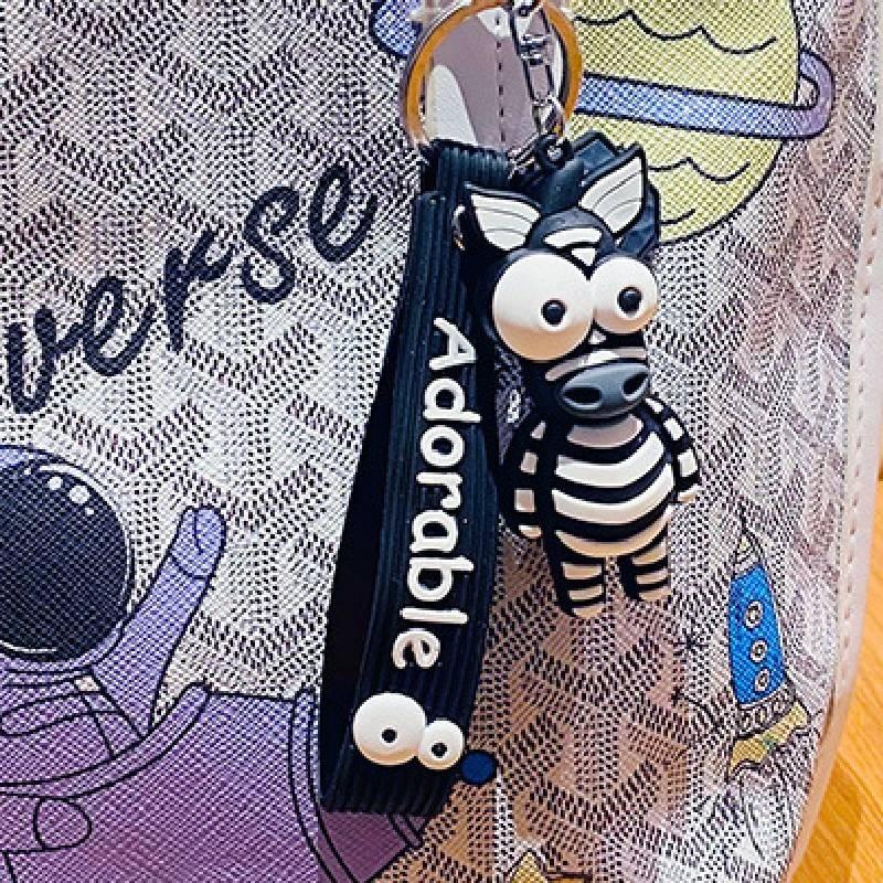 Entzückender Silikon-Giraffen-Schlüsselanhänger Niedliches Cartoon-Design Perfektes Geschenk Für Alle Anlässe