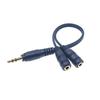 3.5 Headphone Splitter, 3.5mm Extension Cable Audio Stereo Y Splitter Hi-Fi Sound, 3.5mm Male To 2 Ports 3.5mm Female Spliter