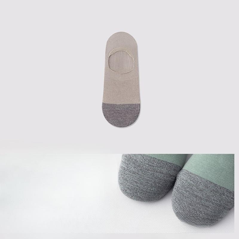 Invisible Socks, Men's Boat Socks, Summer Thin Pure Cotton Antibacterial, Deodorizing, Anti-drop, Mesh Breathable Short Socks