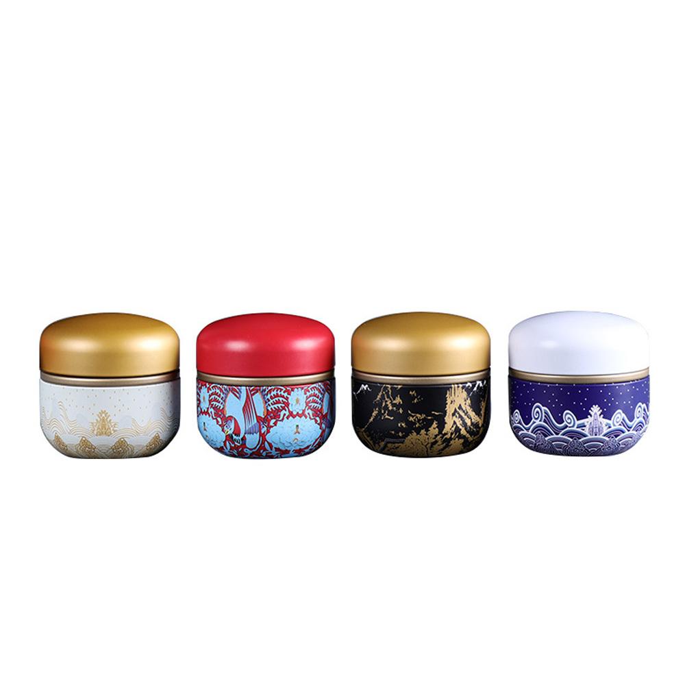 Iron Sealed Storage Container Kitchen Household With Lid Tea Jar Teaware Tea Box Candies Can