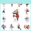 Genshin Impact Acrylic Stand Desktop Decor Perfect For Home And Party Decorations Featuring Kazuha Venti Klee Hutao Ganyu Paimon