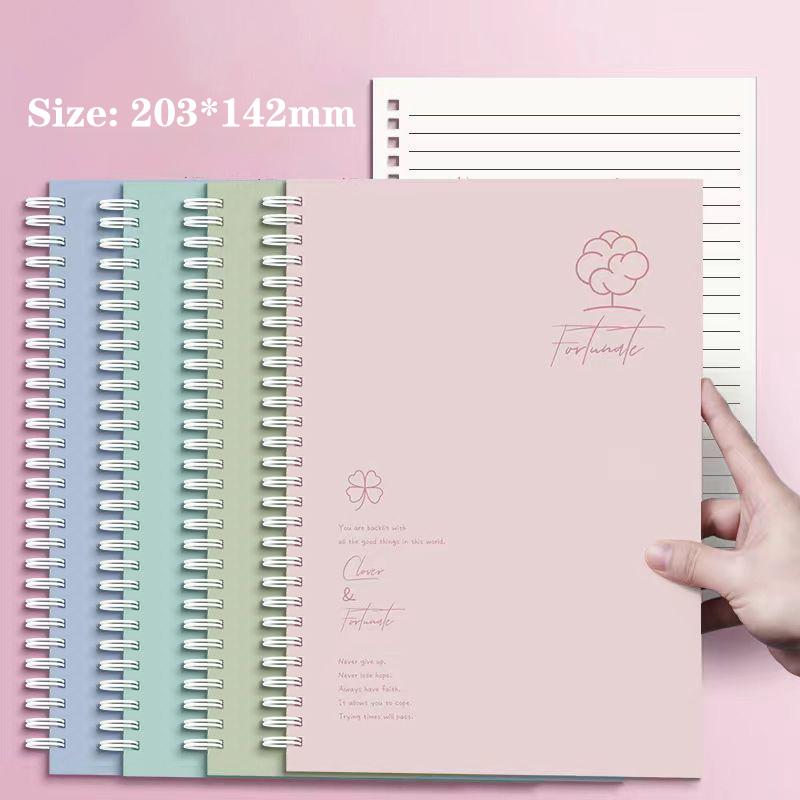 

4 шт. утолщенный блокнот формата А5 на спиральной ленте, простой блокнот для студентов, высококачественная тетрадь для упражнений, винтажный блокнот на спиральной ленте, канцелярские принадлежности, подарки