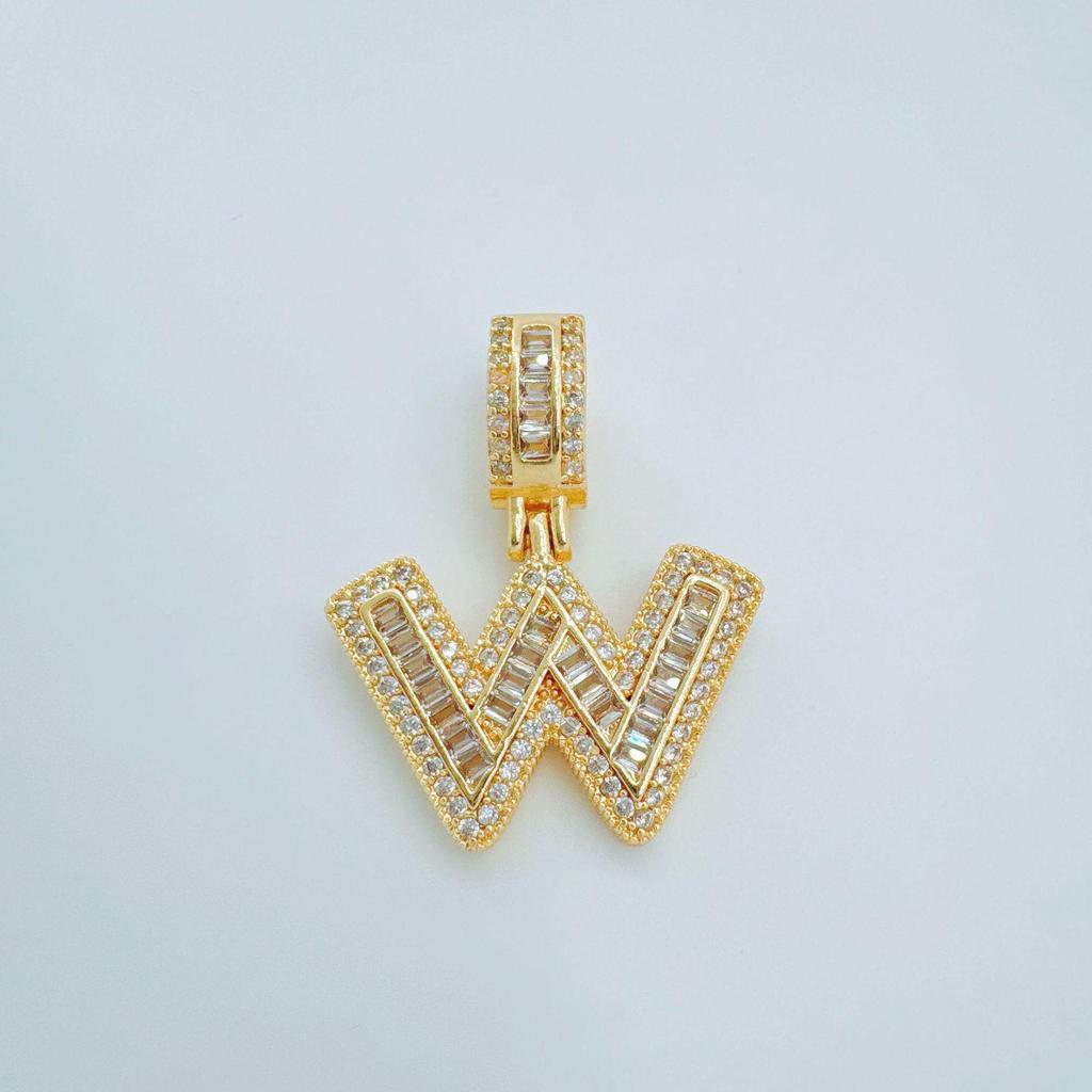 European Rock Candy Necklace: 26-Letter Pendant, Hip Hop Fashion Jewelry Accessories