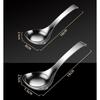 1PC Spoon Stainless Steel Deepened Spoon Household Soup with Hook Porridge Large Tableware Household Goods