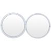 10X Magnification Portable Folding Mirror Smooth Grip Compact Travel Makeup Mirror for Ladies Daily Use