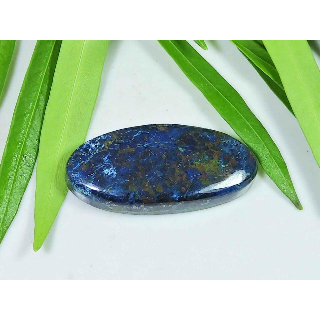 16X37X5MM Natural Shattuckite Oval Cabochon Loose Gemstone for Jewelry 48Cts SK-4460