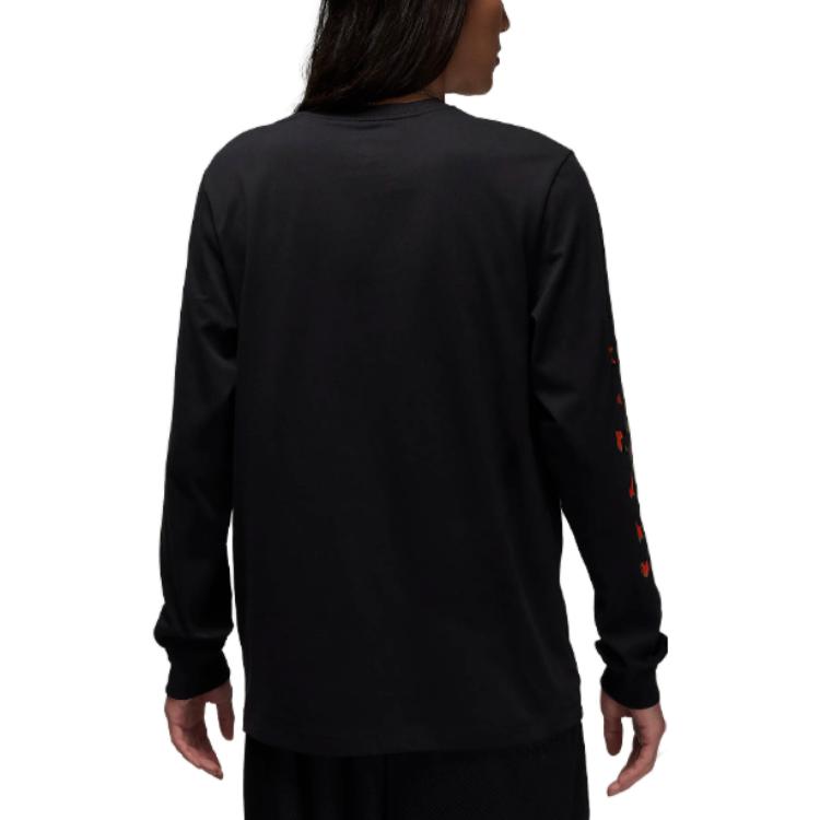 Jordan T Shirts Men's Black Crew Neck Moderate Straight Fit FB7456-010
