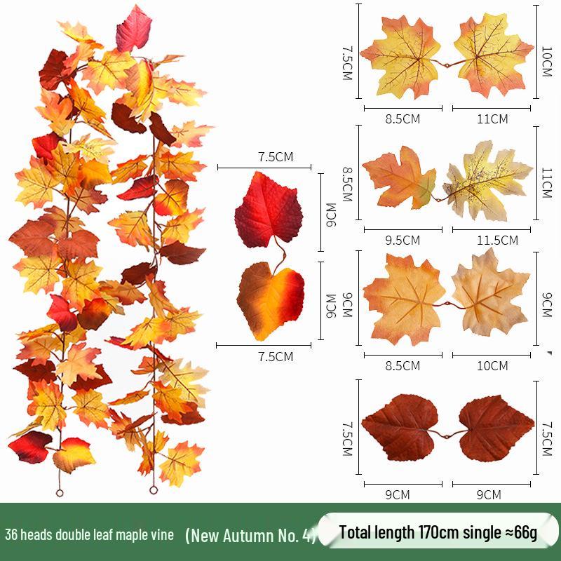 Skladem Podzimní a Halloweenská dekorace z javorových listů pro Vánoce a Den díkůvzdání