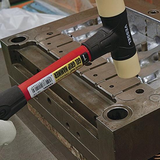 VESSEL Plastic Hammer 1 lb Gel Grip (Rubber/Plastic Head) 77-10