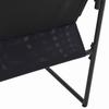 4 Piece Chair Set with Cushions Black and Anthracite Textilene