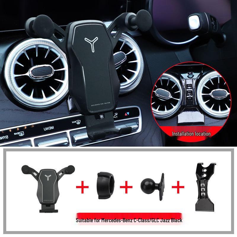 Držák na telefon do auta Mercedes-Benz Třídy C/GLC s bezdrátovým nabíjením (Modely 2015-2022)