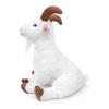ZHONGXIN MADE Goat Plush Toy 10 Inch (Approximate. 25cm) Realistic White Goat Sitting Position Super Soft Kids Gift Birthday Baby Shower Gift Animal Model