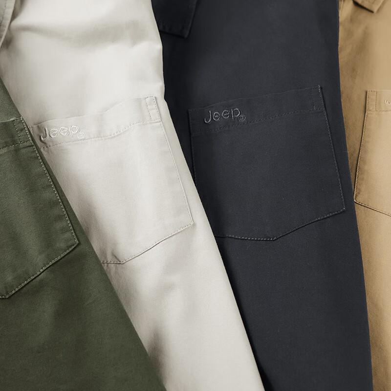 JEEP Men's Long Sleeve Cotton Workwear Shirt