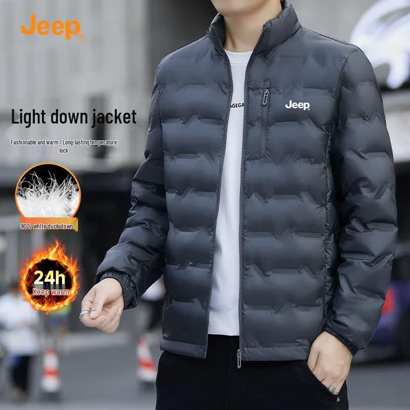 JEEP Men s Lightweight Stand Collar Down Jacket 3XL