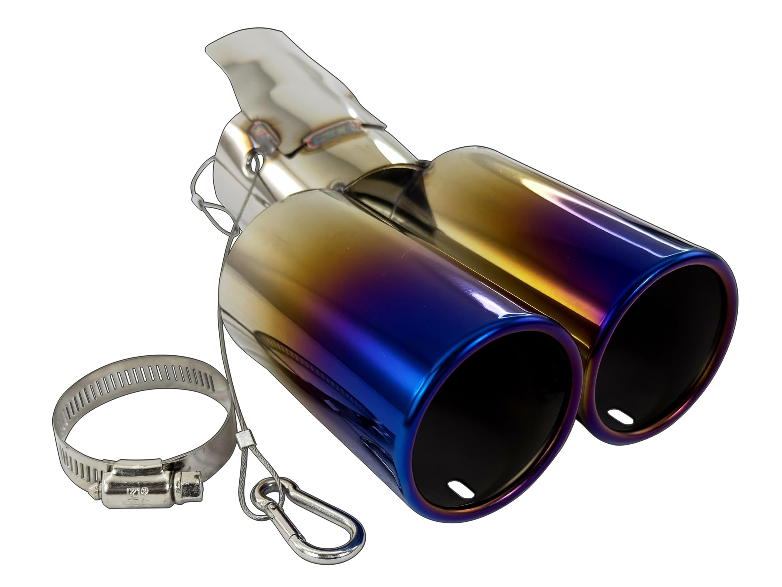 

BRIGHTZ JC74W JC74W JC74W Нержавеющая сталь Насадка на глушитель из 2 частей, Синий [MUF-CUT-030] Nomad JC 74