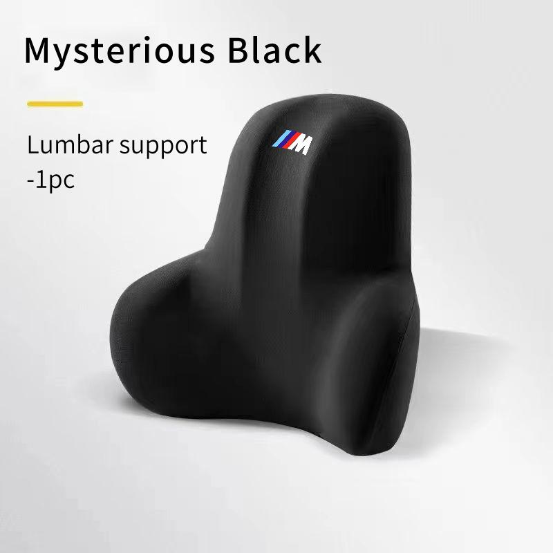 BAGI7 2026 Car Sticker Car Styling Seat Neck Pillow Waist Pad Headrest Lumbar Backrest For BMW X1 X2 X3 X4 X5 X6 X7 G20 G30 6GT E46 E9