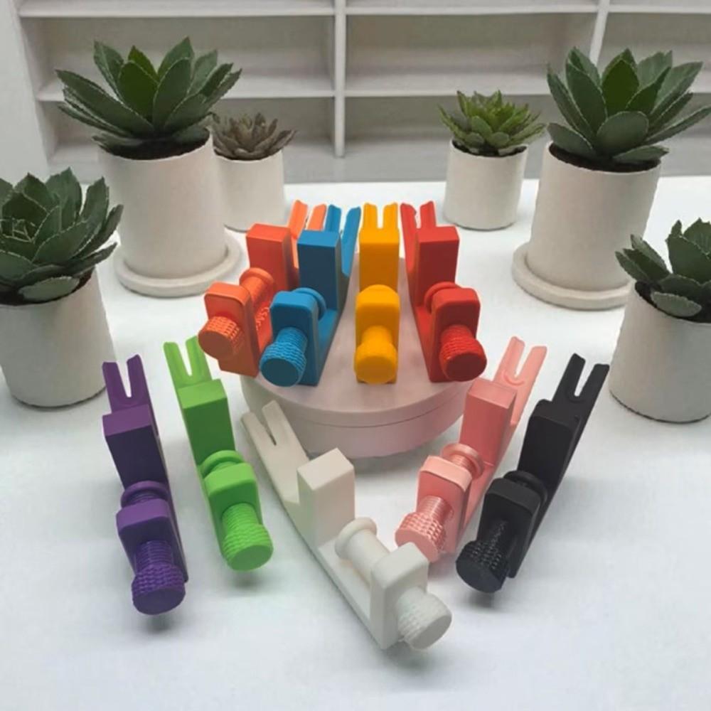 Plastic Zipper Pull Jig Handmade Reusable Zipper Making Tool Solid Color Easy To Assemble Auxiliary Sewing Zipper Jig