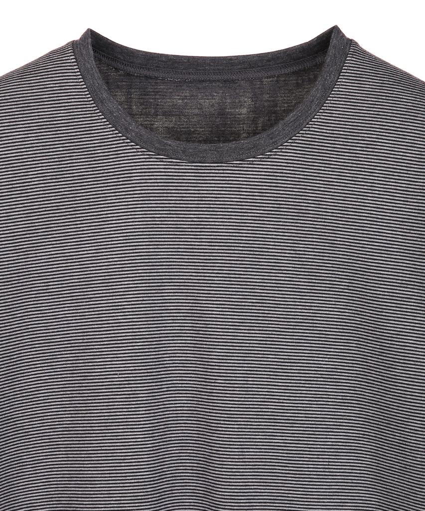 IL CORSO Dual Stripe Reversible Long Sleeve Charcoal Grey Iets5F003Cg