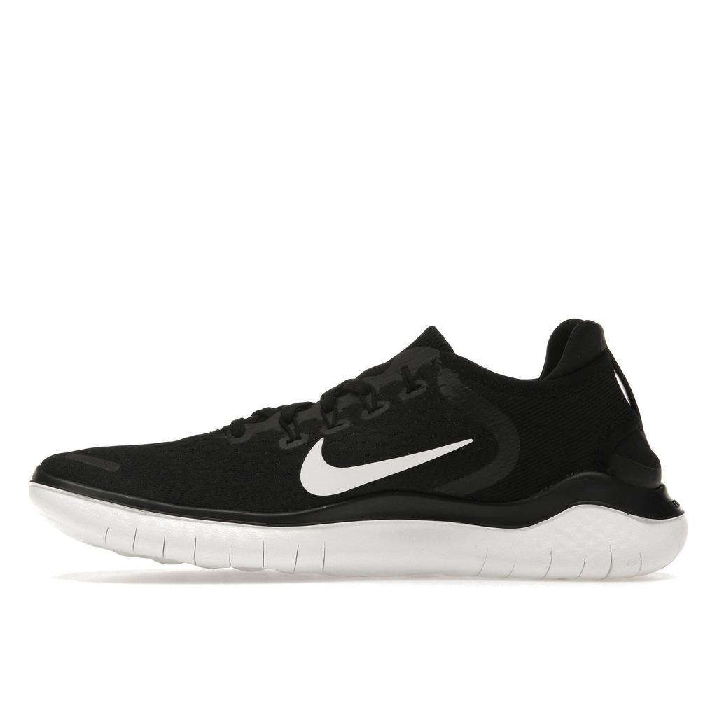 Nike Free RN 2018 Svarte Dame Sneakers Hvite 942837-001