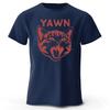 New Trendy Lazy Cat Cotton Short Sleeved Men Daily Sports Fitness Running Top Soft and Breathable Oversized Loose Casual Tshirt