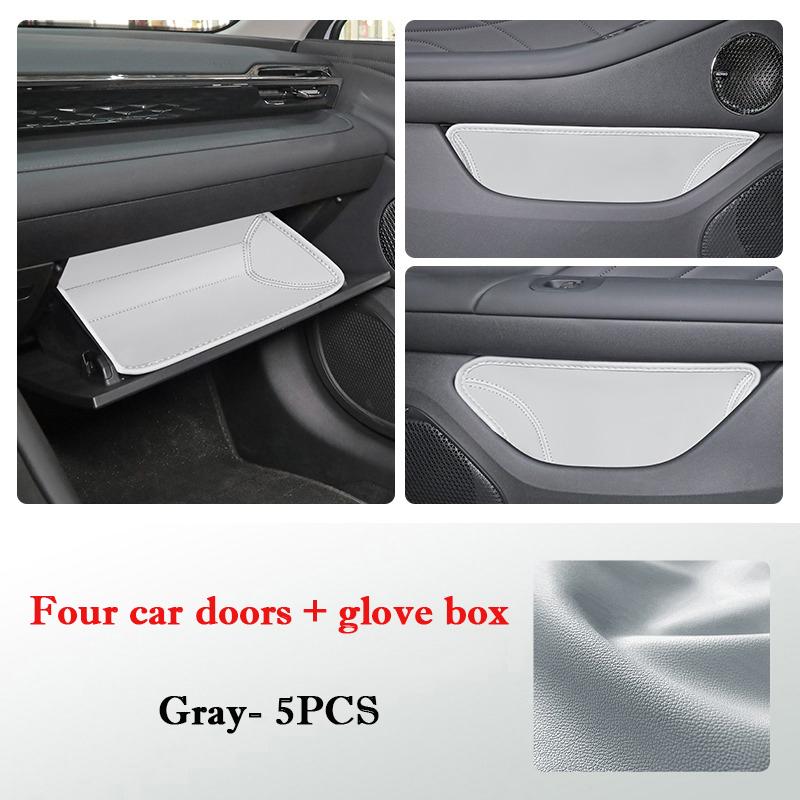 For GAC Aion RT 2026 2026 Car Door Slot Storage Box Leather Protective Pad Cover Glove Box Storage Barrel Interior Accessories