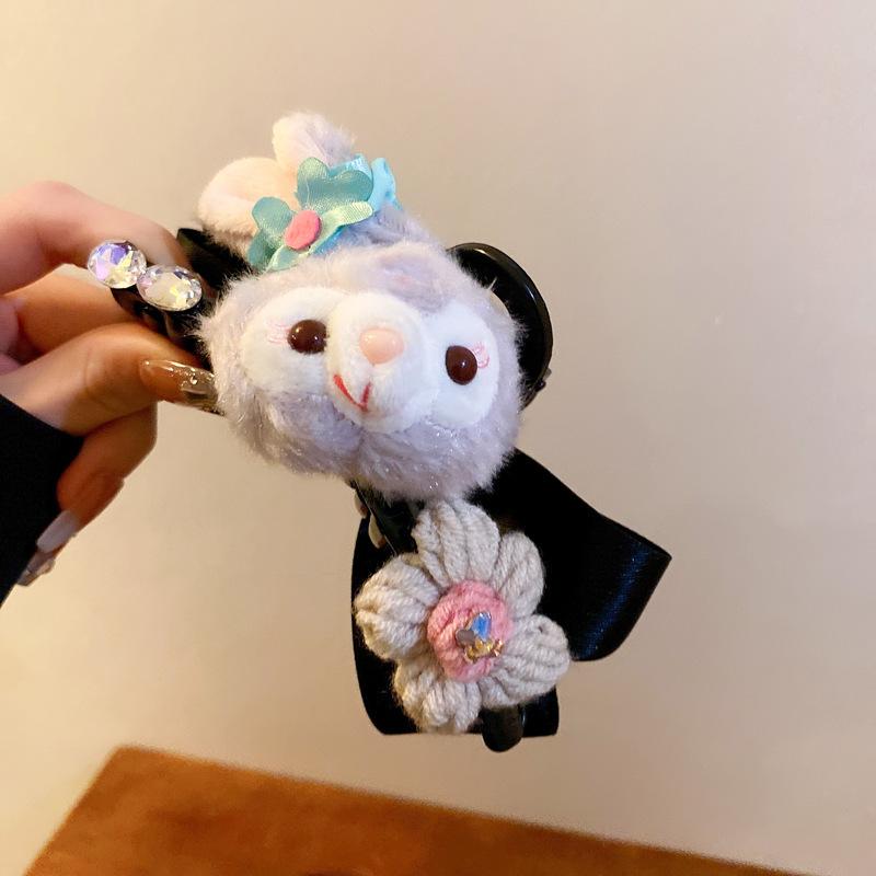 Французская ретро жемчужная цветочная заколка-крабик для челки и коротких волос, заколка-акула, аксессуары для волос сладкого темперамента