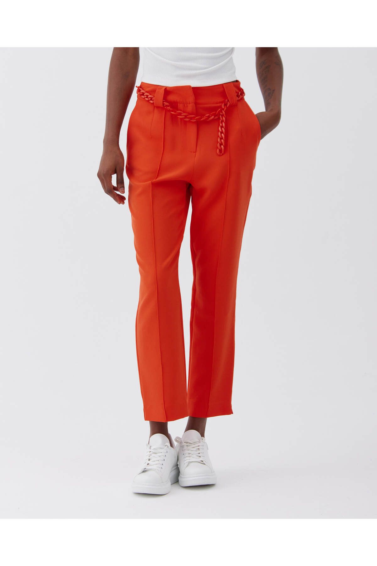 

Women s Fashion Big Size Trousers Belted Trousers