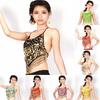 Women Coins Belly Dance Bra Top Blouse Costume Adjustable Bellyband Vest