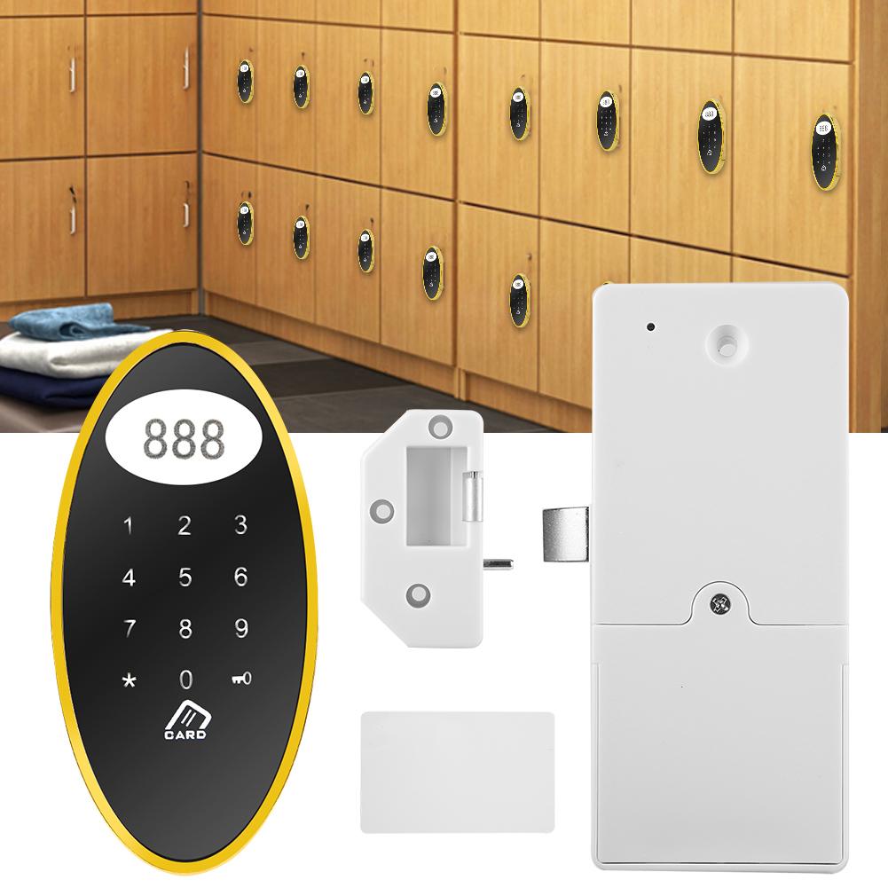 Keyless Touch Keypad Password RFID Card Key Metal Digital Electronic Sauna Cabinet Lock