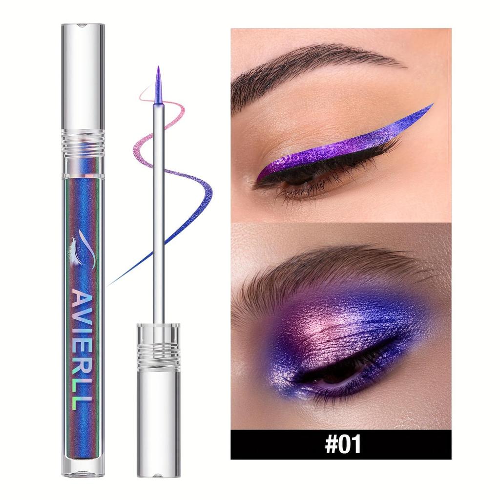 Stick Eyeliner Camaleonte 6 Colori Lunga Durata Ombretto Liquido Waterproof Stick Sottile Pennello Eyeliner Verde Blu Ombretto Altamente Pigmentato