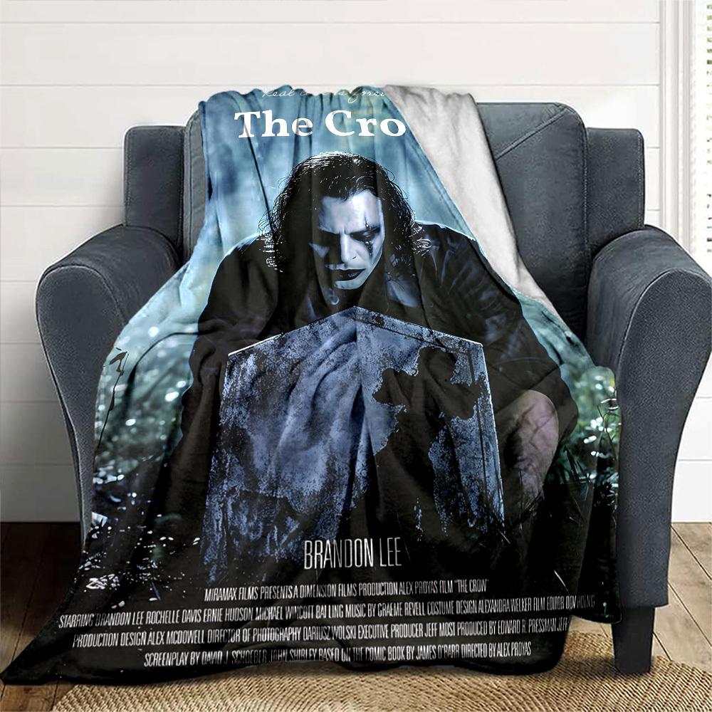 1pc Real Love Is Forever The Crow Throw Blanket Soft Flannel, Cozy All Season Polyester Perfect for Home, Office