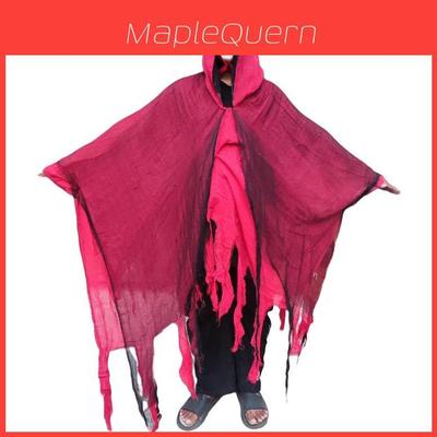 Costume con Mantello da Zombie di Halloween a Maniche Lunghe per Adulti Cosplay Fantasmi Spaventosi