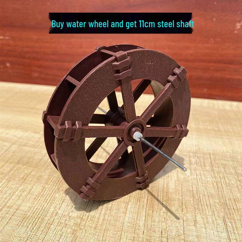 Kunststoff-Wasserrad-Gartendekorationen: Fließendes Wasser Feng Shui Rad für Aquarien und Gärten