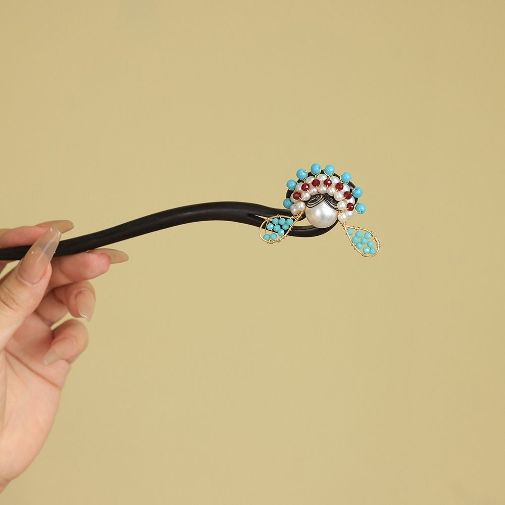 Tassel New Chinese Style Hair Clip Red Hanfu Hairpin Beijing Opera Hair Accessories  Bridal