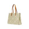 Tory Burch T Monogram Adjustable Shoulder Strap Double T Large Logo Color Block Embossed Leather Tote Bag Women Tote Olive 138919-300