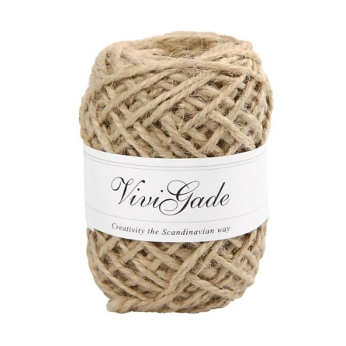 Ficelle de chanvre 'Creativ Company' Naturel 1-2 mm x 30 m