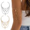 Tassel Arm Bracelets Tassel Arm Bangles Open Arm Bracelets Adjustable Bracelets Wedding Bridal Arm Chain Bangle Jewelry