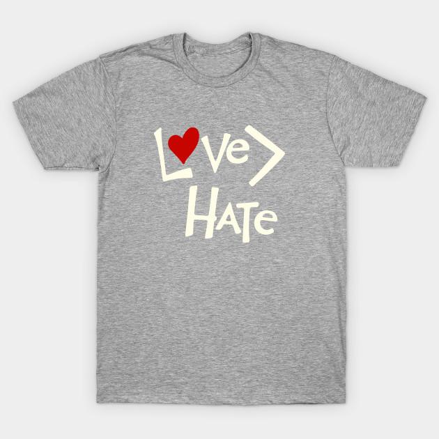 Unisex Fashion TShirt Love Is Greater Than Hate Print TShirt Plus Size XS-6XL T-Shirt 100%Cotton Tops O Neck Short Sleeve Tees