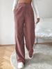 Autumn New Women's High Waist Casual Pants Wide Leg Corduroy Trousers for Women