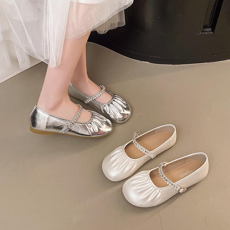 French Mary Jane shoes flat single shoes women's summer 2025 new outer wear skirt soft sole soft surface comfortable women's shoes