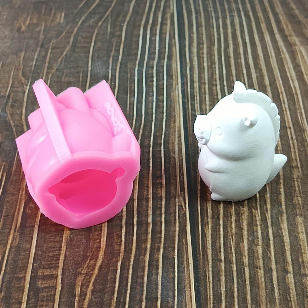 3D Donkey Candle Mould Handmade Silicone Molds Plasters Molds Ornament Molds Castings Molds Animal Molds Craft Supplies