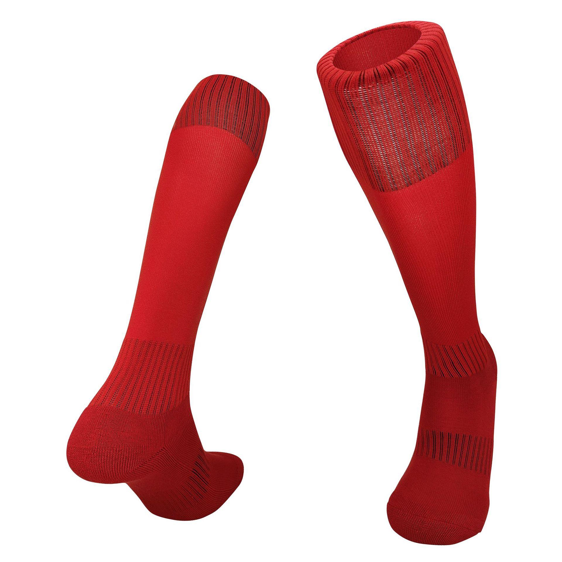 

Light Board Football Socks, Adult Children S Game Training Sports Socks, Thickened Towel Bottom Long Tube Knee Socks Bag Kids' size красный