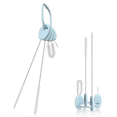 

VOGOGE Straw Brush Set, 4-Piece Set - Straw Cleaning Brush for Home Use, Blue