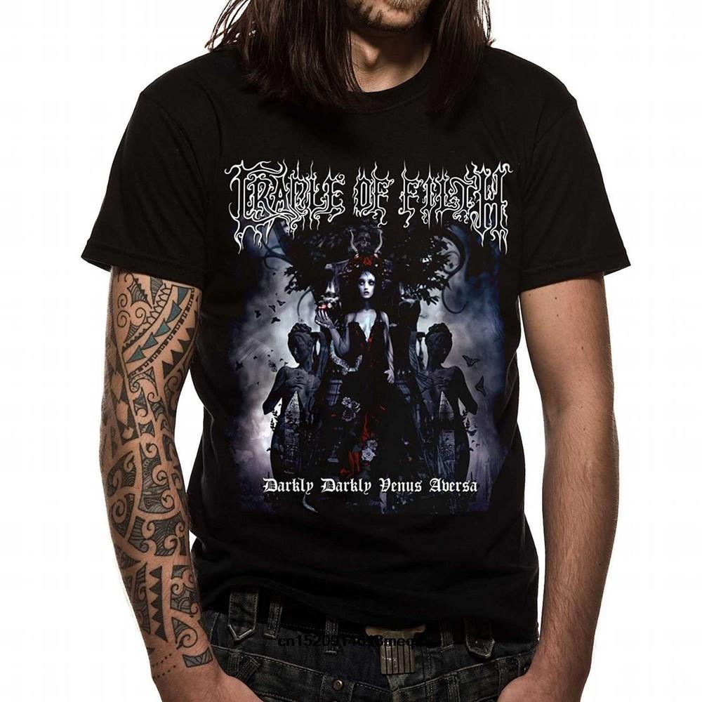 Rare Cradle Of Filth Darkly Album New Cotton All Size Unisex T-Shirt PP795 Unisex T-Shirt
