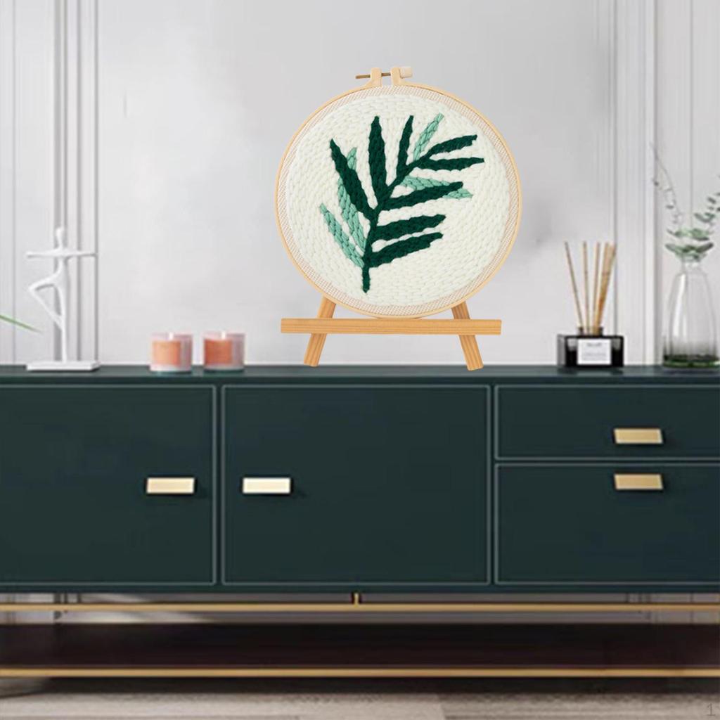 1 Set Embroidery Starter Kits Threader Fabric Stitching Craft Tool for Beginner Plant